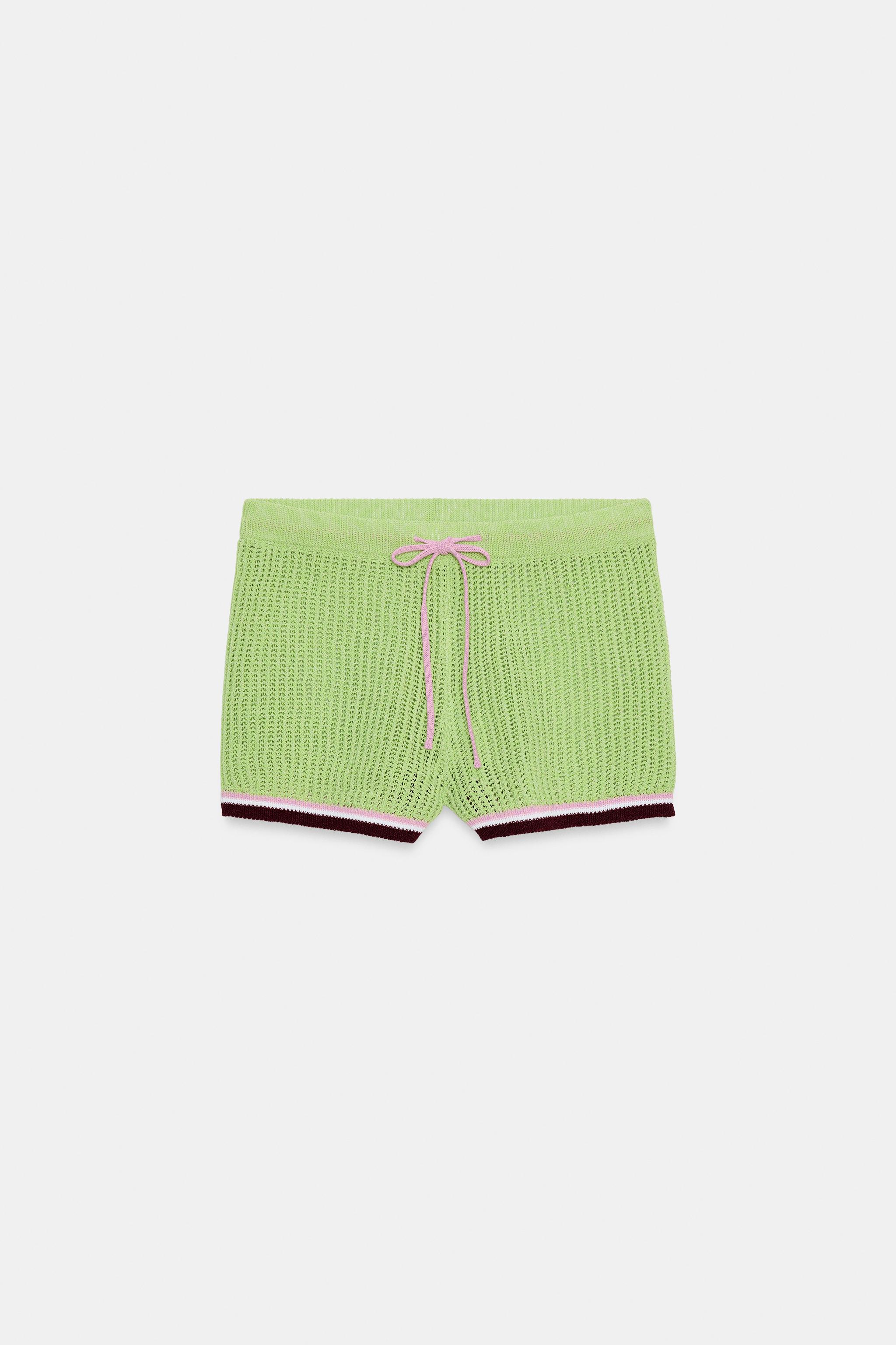 KNIT SHORTS WITH ELASTIC WAIST